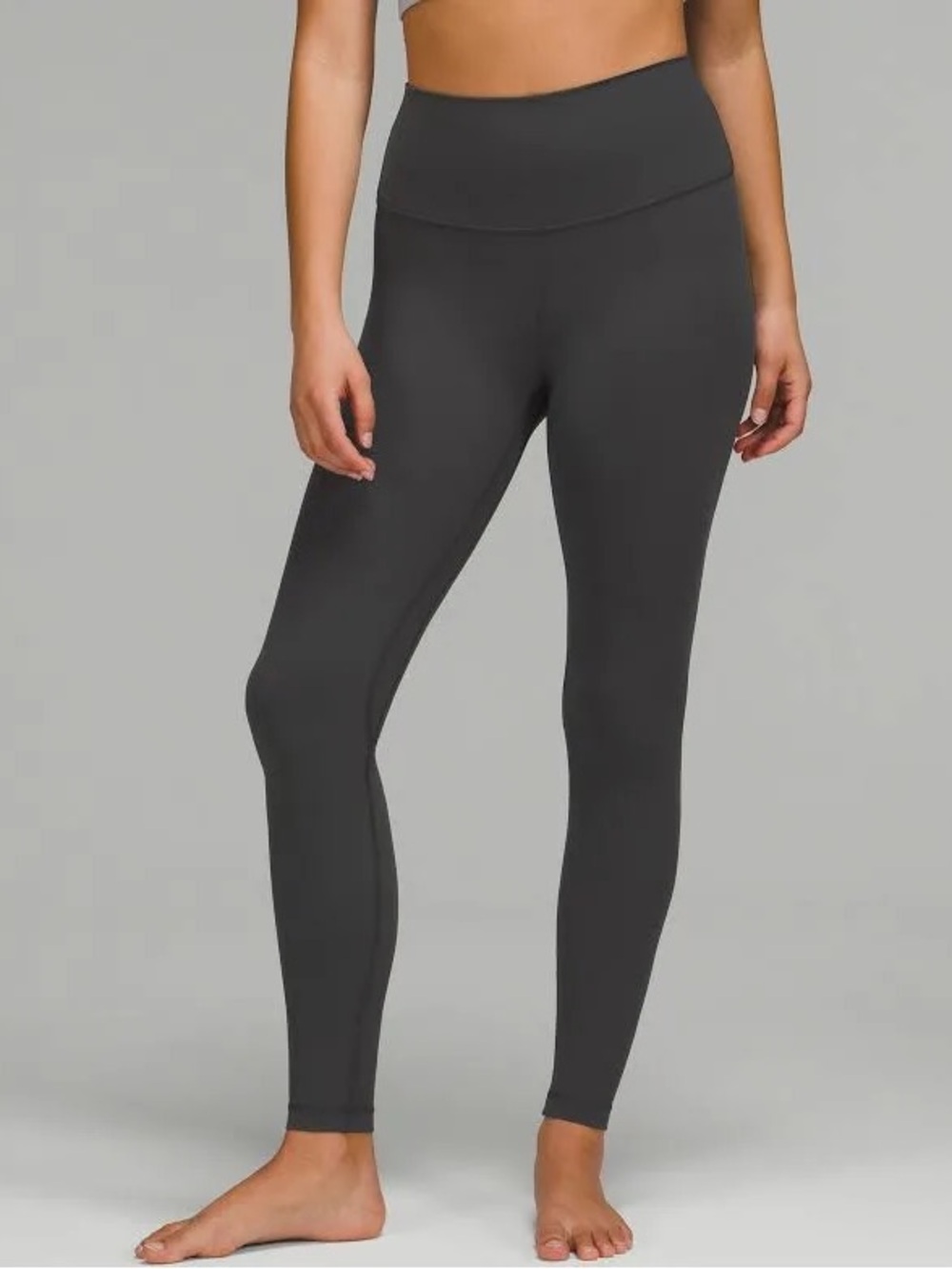 lululemon Align Ribbed HR Pant 28" size 12 Gray Grey NWT